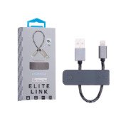 Кабель Apple Lightning MOMAX 0.18m grey (DL5A)