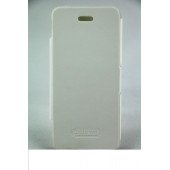 Чехол Книжка для iPhone 5/5S CLOVER (белый) (кожа)