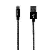 Кабель Apple Lightning (USB 2.5 m) (Тканина) (Чорний)
