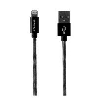 Кабель Apple Lightning (USB 2.5 m) (Тканина) (Чорний)