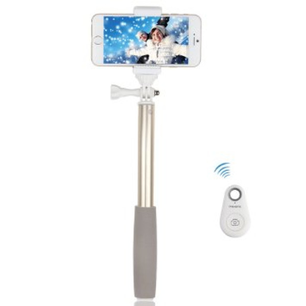Selfie Stick монопод FSHANG 100 см blue+пульт управления - фото Selfie Stick монопод FSHANG 100 см blue+пульт управления