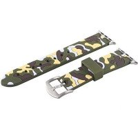 Ремінець-браслет для Apple Watch 38mm/40mm Military Silicone Band (Green)