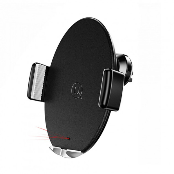 Авто-тримач з бездротовою зарядкою Usams 10w CD64 (black) - фото Авто-тримач з бездротовою зарядкою Usams 10w CD64 (black)