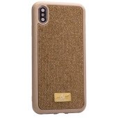 Чехол накладка iPhone XS Max The Bling World LCPC +TPU Case (gold)