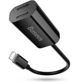 Перехідник Baseus L36 Double Lightning Apple/black/