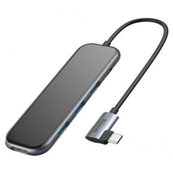 HUB Baseus Mirror Series Multi-functional HUB 3xUSB3.0/4K HDMI/PD - фото HUB Baseus Mirror Series Multi-functional HUB 3xUSB3.0/4K HDMI/PD