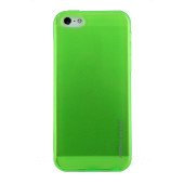 Чехол Накладка для iPhone 5C REMAX Creative Cace (зеленый) (силикон)