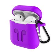 Чохол для AirPods Silicone Case with Logo and Carbine (purple)