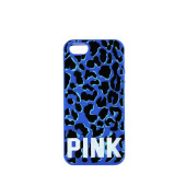Чехол Накладка для iPhone 5/5S PINK Strong (синий) (силикон)