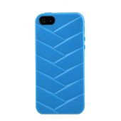Чехол Накладка для iPhone  5/5S MUSUBO MYMMY(Голубой) (Силикон)