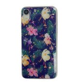 Чехол накладка iPhone Xr  Magic Flower (dark blue)