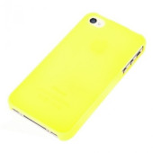 Чохол Накладка для iPhone 4/4S Ultra Slim Case (Жовтий) (Пластик)