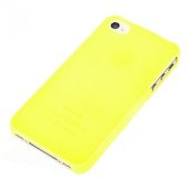 Чехол Накладка для iPhone 4/4S Ultra Slim Case (Жёлтый) (Пластик)