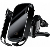 Авто Тримач Baseus Wireless Charger Rock Solid Electric Car Mount (Black)