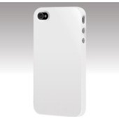 Чехол Накладка для iPhone 4/4S CAPDASE (Белый) (Пластик)