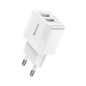Мережевий зарядний пристрій Baseus Mini Dual-U Home 2 Charger USB 2.1 A