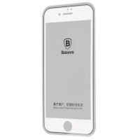 Защитое скло Baseus 0.2 mm Silk Screen Printed iPhone 7 Plus (Білий)
