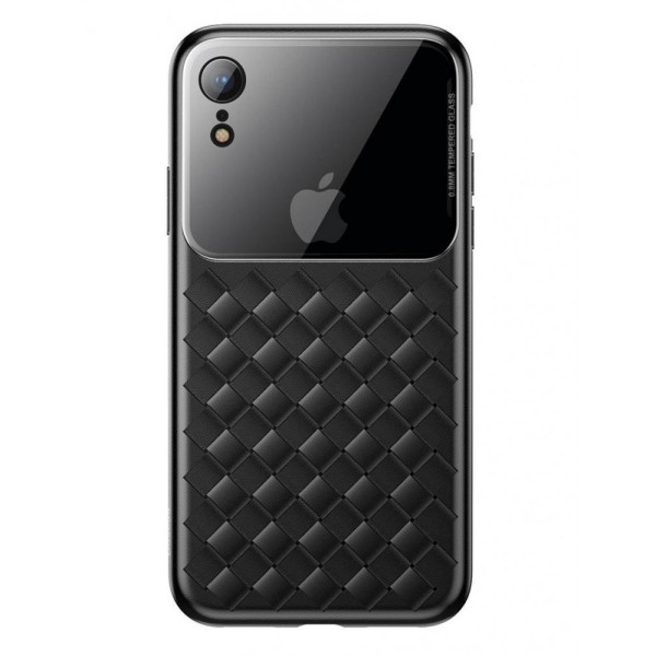 Чехол накладка iPhone Xr  Baseus Weaving Case (black)