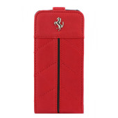 Чехол Флип для iPhone 5/5S FERRARI California (красный) (кожа)