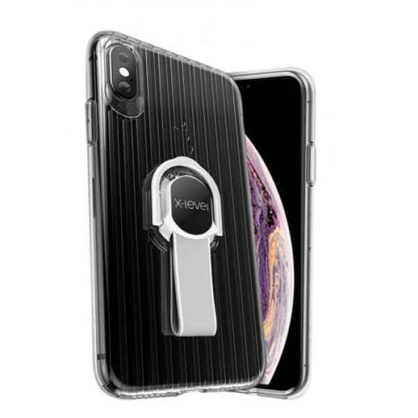 Чехол Накладка для iPhone Xs Max X-Level Suit Case (white)