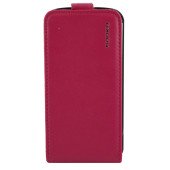 Чехол Флип для iPhone 4/4S NUOKU CRADLE (Розовый) (Преcсованая кожа)