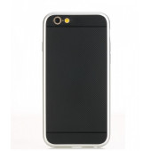 Чохол Накладка для iPhone 6 ROCK KANI Case (Чорний) (Силікон + Алюміній)