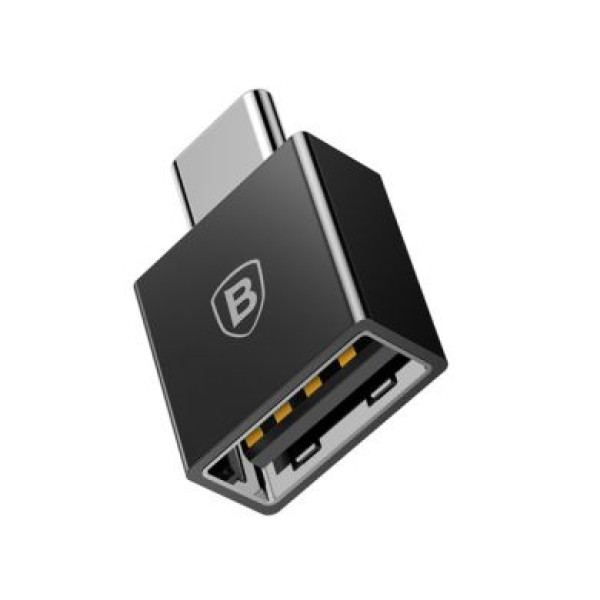 Переходник Baseus Exquisite Type-C to USB 2,4A (black)