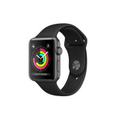 Apple Watch Series 3 GPS 42mm Space Gray Aluminum Case with Black Sport Band (MQL12) (Уценка)