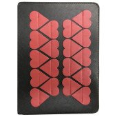 Чохол книжка iPad (2017/18) Slim Case leather (love black red)