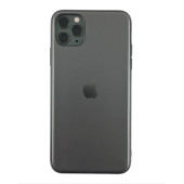 Чохол Накладка для iPhone 11 Pro Max Glass Silicone Case Logo (space gray)