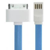Кабель Apple GELIUS 30Pin (USB 1m) (Синій)