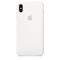 Чохол Накладка для iPhone Xs Max Apple Silicon Case (White ) (Полиулетан)
