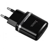 Сетевое зарядное устройство Hoco C12 Dual USB 2.4 (Black)