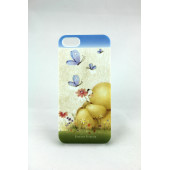 Чехол Накладка для iPhone 5/5S HALLMARK (бежевый) (пластик)