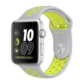 Apple Watch Nike+ 42mm Silver Aluminum Case with Silver/Volt Nike Sport Band - Silver Aluminum (MNYQ2)