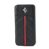 Чехол Книжка для iPhone 5/5S FERRARI California (черный) (кожа)