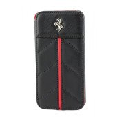 Чехол Книжка для iPhone 5/5S FERRARI California (черный) (кожа)