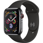 Apple Watch Series 4 GPS + LTE 40mm Stainless Steel Case with White Sport Band (MTVJ2)