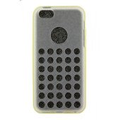 Чехол Накладка для iPhone 5C HELLODEERE SLIM (Жёлтый) (силикон)