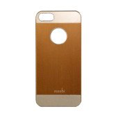 Чехол Накладка для iPhone 5/5S Moshi (Золотой ) (Пластик)