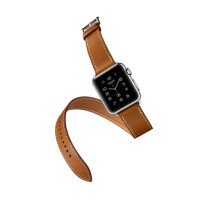 Ремінець для Apple Watch Hermes Buckle Leather 38mm (Кольоровий) (Шкіра)