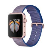 Apple Watch Sport 42mm Rose Gold Aluminum Case with Royal Blue Woven Nylon (MMFP2)