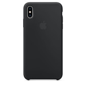 Чехол Накладка для iPhone Xs Max Apple Silicon Case (Black) (Полиулетан)