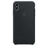 Чехол Накладка для iPhone Xs Max Apple Silicon Case (Black) (Полиулетан)