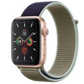 Apple Watch Series 5 GPS 40mm Gold Aluminum with Khaki Sport Loop (MWRY2)