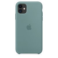 Чехол Накладка для iPhone 11 Apple Silicon Case (Cactus) (Полиулетан)