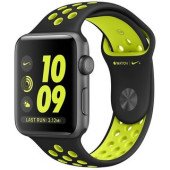 Apple Watch Nike+ 42mm Space Gray Aluminum Case with Black/Volt Nike Sport Band (MP0A2)