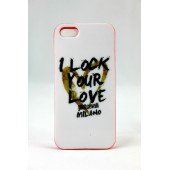 Чехол Накладка для iPhone 5/5S PURO Cover (красный) (силикон)