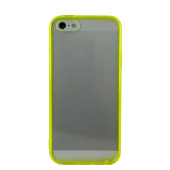 Чехол Накладка для iPhone 5/5S Waterproof (желтый) (пластик)