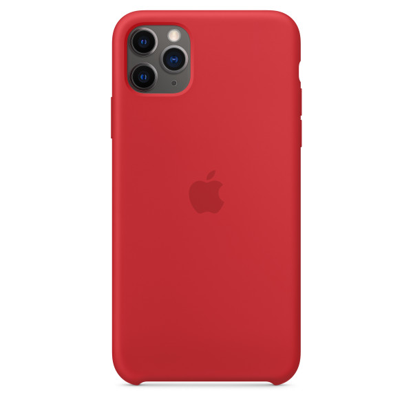 Чехол Накладка для iPhone 11 Pro Max Apple Silicon Case (Red) (Полиулетан)
